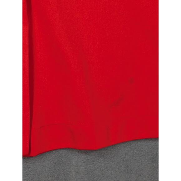 Vtg 1970’s Women’s Sears The Shirt Red Polyester Size 16 Long Sleeve Button Down - Picture 3 of 8